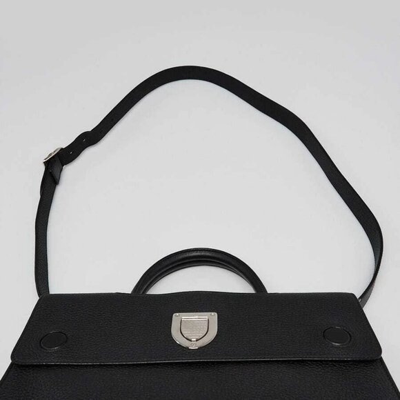 Christian Dior Black Pebbled Leather Medium Diorever Bag - Picture 6 of 11